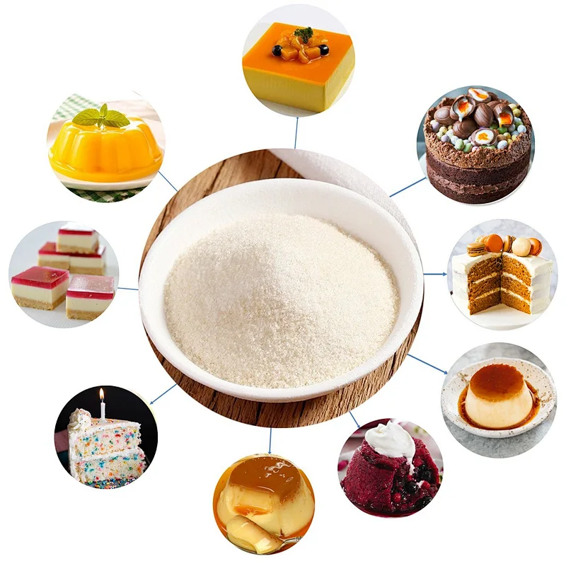 Edible Gelatin Sweets Ice Cream 180-250 Bloom Kosher Halal Beef Food Grade Gelatin